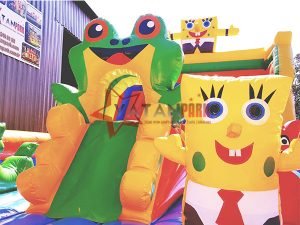 Şişme Oyun Parkı Sünger Bob Ve Kurbağa Evi
