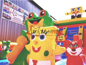 Şişme Oyun Parkı Sünger Bob Ve Kurbağa Evi
